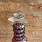 old  artistic glass base, violet color ideal to make a lamp