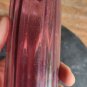 old  artistic glass base, violet color ideal to make a lamp
