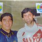 Maradona with Franschescoli -Boca and River plate poster Collection, Grafico