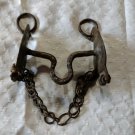 Old Iron Solid Handcrafted Unique Shape  Horse brakes signed M.M.Arias argentina
