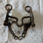 Old Iron Solid Handcrafted Unique Shape  Horse brakes signed M.M.Arias argentina