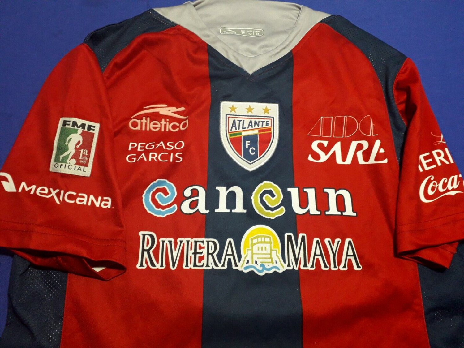 vintage old soccer  Jersey playera  club  Atlante F.C  Mexico atletica brand