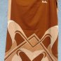 PIERRE CARDIN Vintage skirt signed in shades of brown. FREE SHIPPING