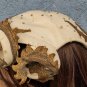 old   collection antique hat leather hair accessory Skull Cap