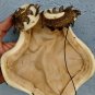 old   collection antique hat leather hair accessory Skull Cap