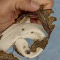 old   collection antique hat leather hair accessory Skull Cap