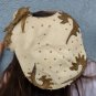 old   collection antique hat leather hair accessory Skull Cap