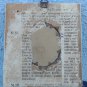 Antique portrait Miniature hand painted framed . Napoleon