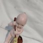 Old ANTIQUE PORCELAIN "KEWPIE" - SWEEPING WITH A BROOm miniature