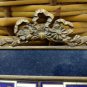Antique old  hand painted lady portrait .with  frame and blue enamel