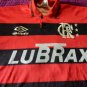 old soccer blue  Jersey camisa Flamengo  Brazil with 11 umbro Brand