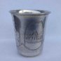 old Vodka Cup or Beaker russian sterling silver  84  mark NE