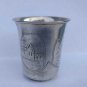 old Vodka Cup or Beaker russian sterling silver  84  mark NE