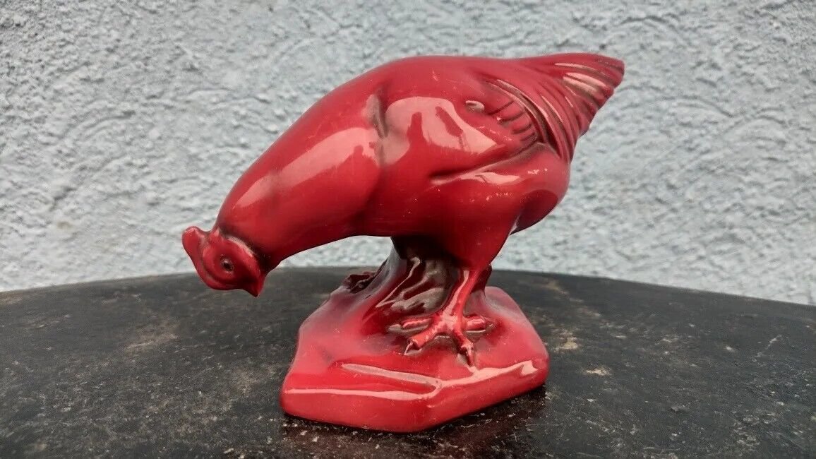 old porcelain Hen figure, possibly German