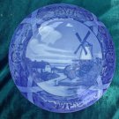 Royal Copenhagen old blue porcelain plate 1864, 1914