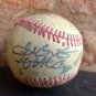 signed, autographed collection  old baseball, I don't know who signs
