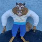 Old  Vintage stuffed doll old beast applause brand Disney TM, Beauty and the bea