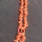 antique old Set Necklace Hoops  Salmon Coral Consult Stock