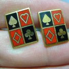 Vintage MMA UPM Cuff Links | Card Player Cuff Links Poker,   FREE SHIPPING