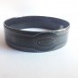 VINTAGE Michaela Frey  Old enamel cuff bracelet, black background. FREE SHIPPING