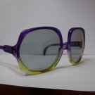 vintage   sunglasses   70's violet and yellow FREE SHIPPING