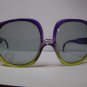 vintage   sunglasses   70's violet and yellow FREE SHIPPING