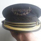 old  collection hat cap train guard inspector  Argentine uniform  aprox