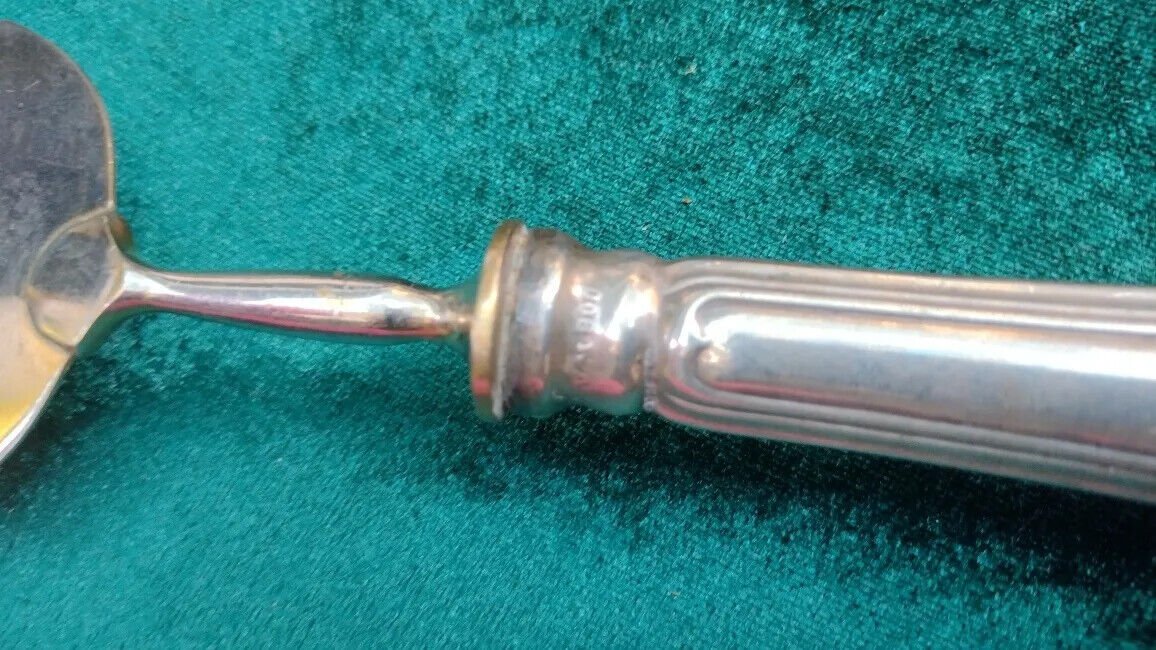 vintage old pala torta cake server with 800 silver handle