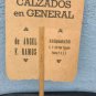 old  fan Argentina advertising 40s mirta legrand F.C.C.A railway