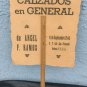 old  fan Argentina advertising 40s mirta legrand F.C.C.A railway