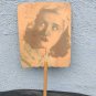 old  fan Argentina advertising 40s mirta legrand F.C.C.A railway