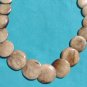 VINTAGE old rare carved cow bone  necklace art deco