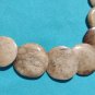 VINTAGE old rare carved cow bone  necklace art deco