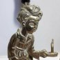 old Pair bedroom table lamps Bronze Solid Children 50s