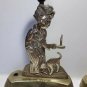 old Pair bedroom table lamps Bronze Solid Children 50s