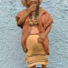 Figure of the Jujuy artist, from Argentina Ricardo Rios in clay and mud. north