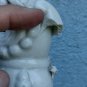 old White Chinese porcelain foo dog. details