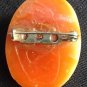 vintage old celluloid cameo similar shell 90,s pin Brooch