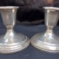Old Pair of Argentine 925 Silver Candlesticks Consult Stock