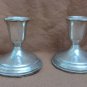 Old Pair of Argentine 925 Silver Candlesticks Consult Stock