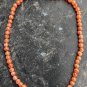Very Cute peach coralina agate Stone Spheres Necklace Check Stock