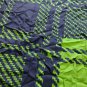 old vintage large silk scarf Pierre cardin Paris Bs As blue, green beige