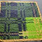 old vintage large silk scarf Pierre cardin Paris Bs As blue, green beige