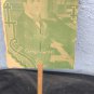 old  fan Argentina advertising 40s CArlos Gardel F.C.C.A railway