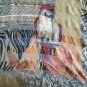 vintage authentic - italy   -parrot  handkerchief  scarf