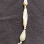 Old vintage White  Faceted Opaline glass  Necklace 40s 50s Consult Stock