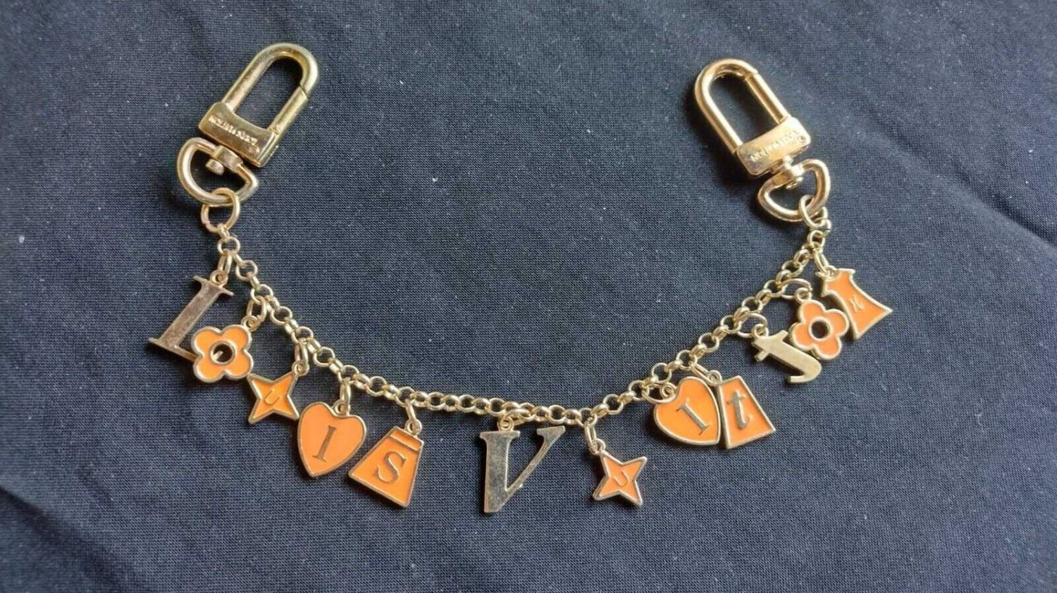 vintage fantasy retro repli keychain, accesory  L Vuitton enamel