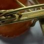 vintage, brooch. Russian natural amber brooch leaves