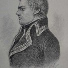 old print engraving years America 1896 Venezuelan General Francisco Miranda