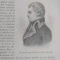 old print engraving years America 1896 Venezuelan General Francisco Miranda